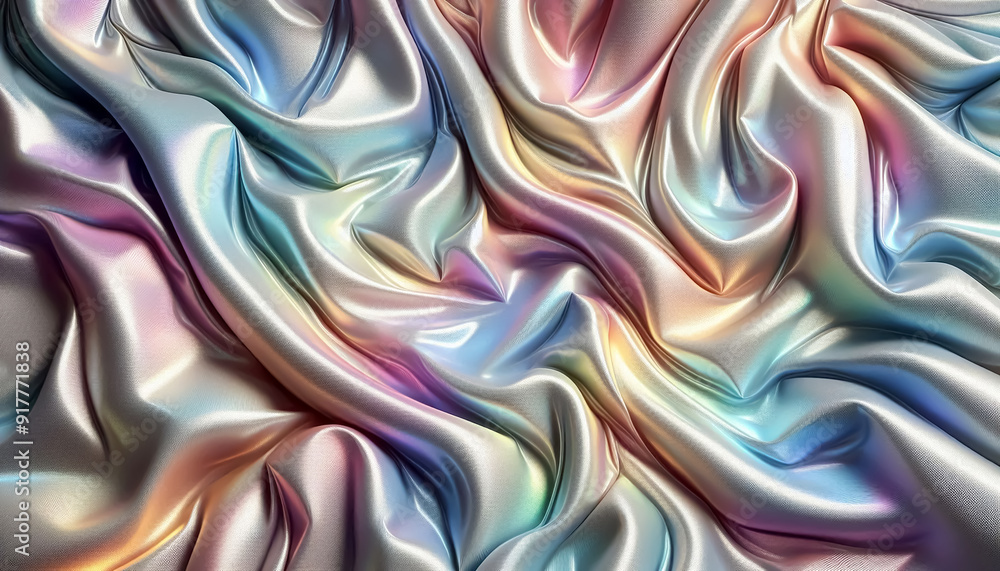 Fototapeta premium Luxurious Abstract Background Grunge Silk, Satin, and Velvet Waves for Elegant Wallpaper or Christmas Design