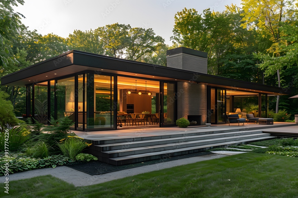 Serene Oasis. Modern villa architecture Serene Oasis. Modern villa architecture