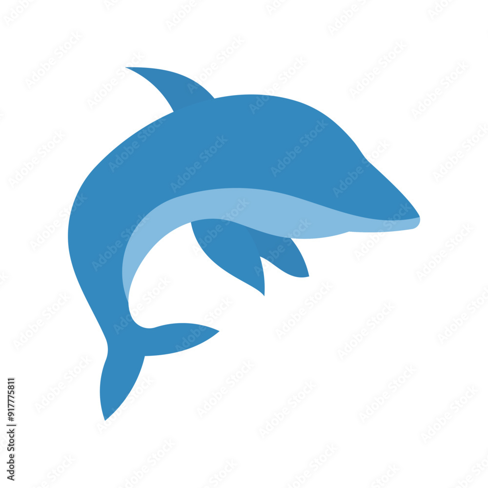 Fototapeta premium Dolphine Flat