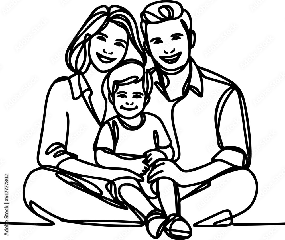line art vector illustration parent and child line art vector illustration parent and child