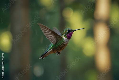 hummingbird in flight