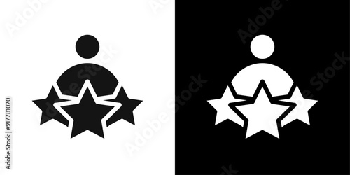 experience icon Symbol mark in filled style