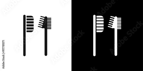 Eyebrow brush icon Symbol mark in filled style