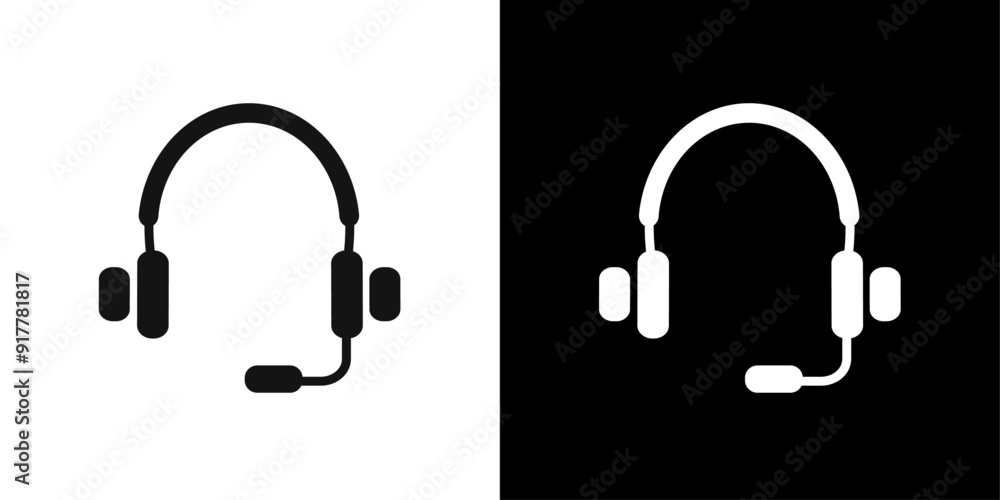 Helpdesk Headphone icon Symbol mark in filled style Helpdesk Headphone icon Symbol mark in filled style