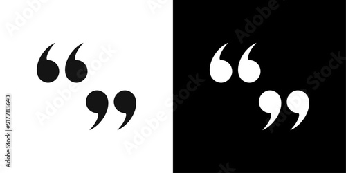 Quote icon Symbol mark in filled style
