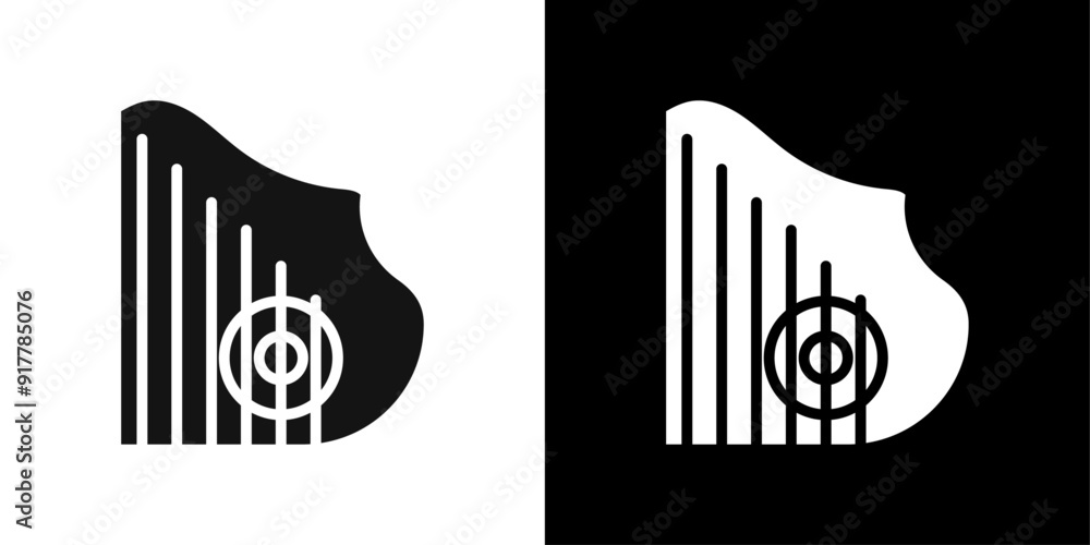 zither icon Symbol mark in filled style zither icon Symbol mark in filled style