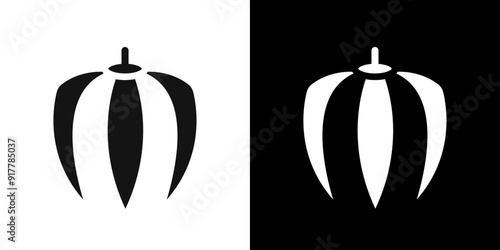 Ylang ylang icon Symbol mark in filled style