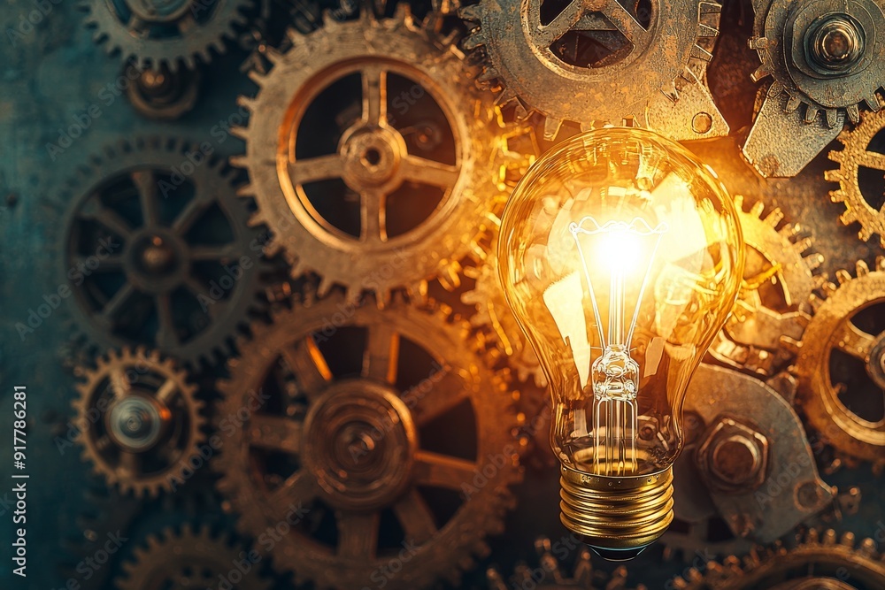 Bright Idea with Gears Bright Idea with Gears