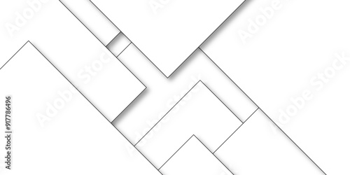 Abstract industrial Design random lines black on white background. Geometric seamless minimalist pattern with straight lines. bright light with soft shadows as pattern. Abstract background