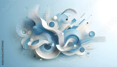Modern light blue abstract background