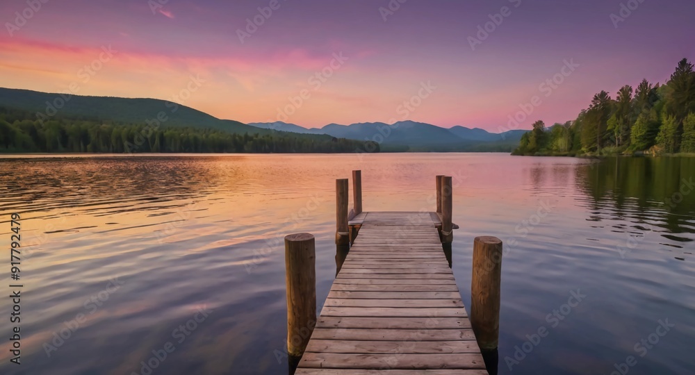 Summer Sunset by the Lake Summer Sunset by the Lake