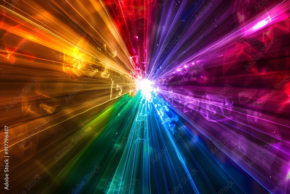 Vibrant Rainbow Explosion. Colorful and energetic abstract artistic explosion concept Vibrant Rainbow Explosion. Colorful and energetic abstract artistic explosion concept