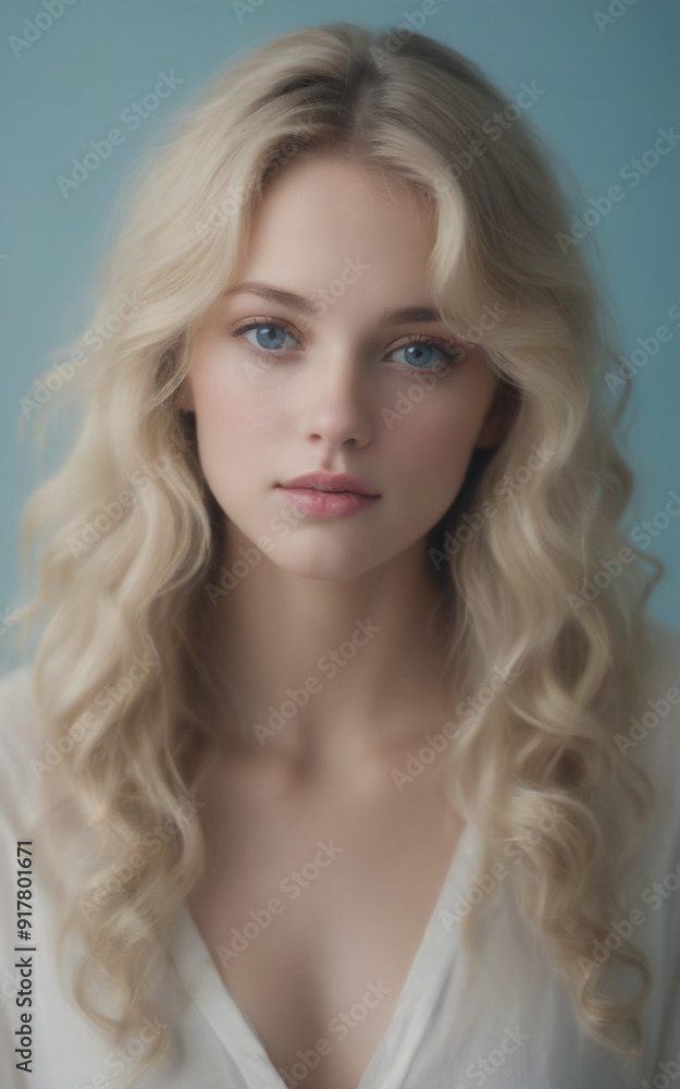 Portrait of a beautiful young woman with blonde hair. Portrait of a beautiful young woman with blonde hair.