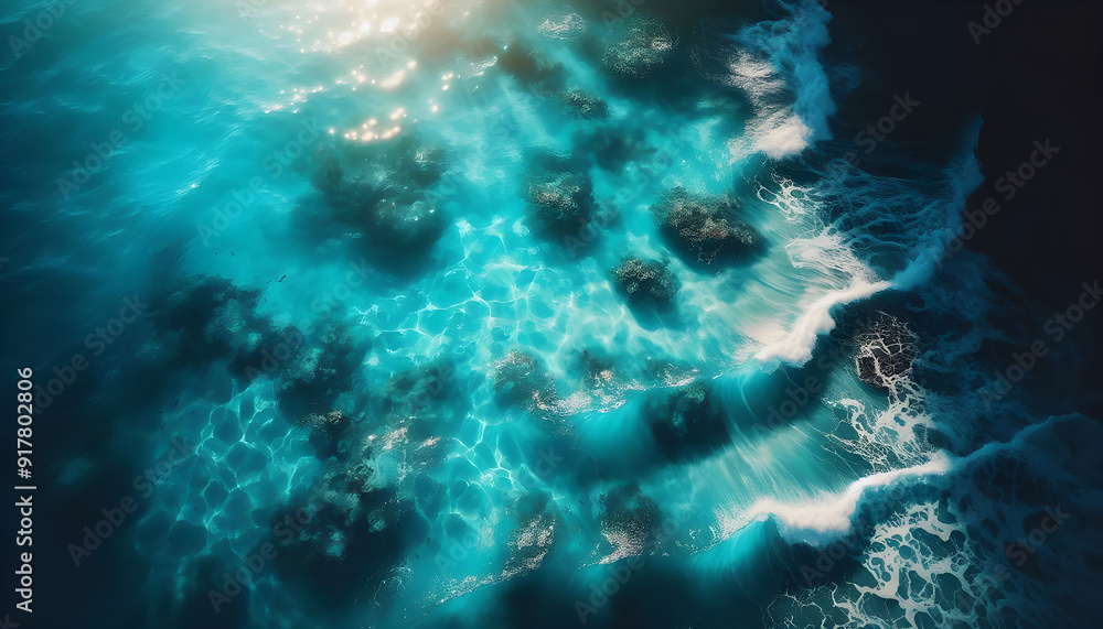 Aqua blue sea water background Aqua blue sea water background