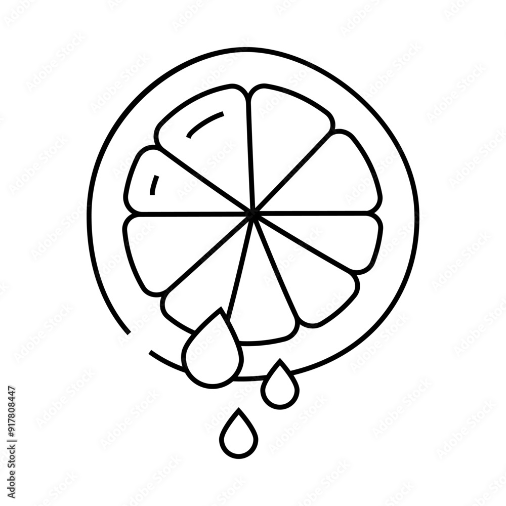 lemon juice add line icon vector. lemon juice add sign. isolated contour symbol black illustration lemon juice add line icon vector. lemon juice add sign. isolated contour symbol black illustration