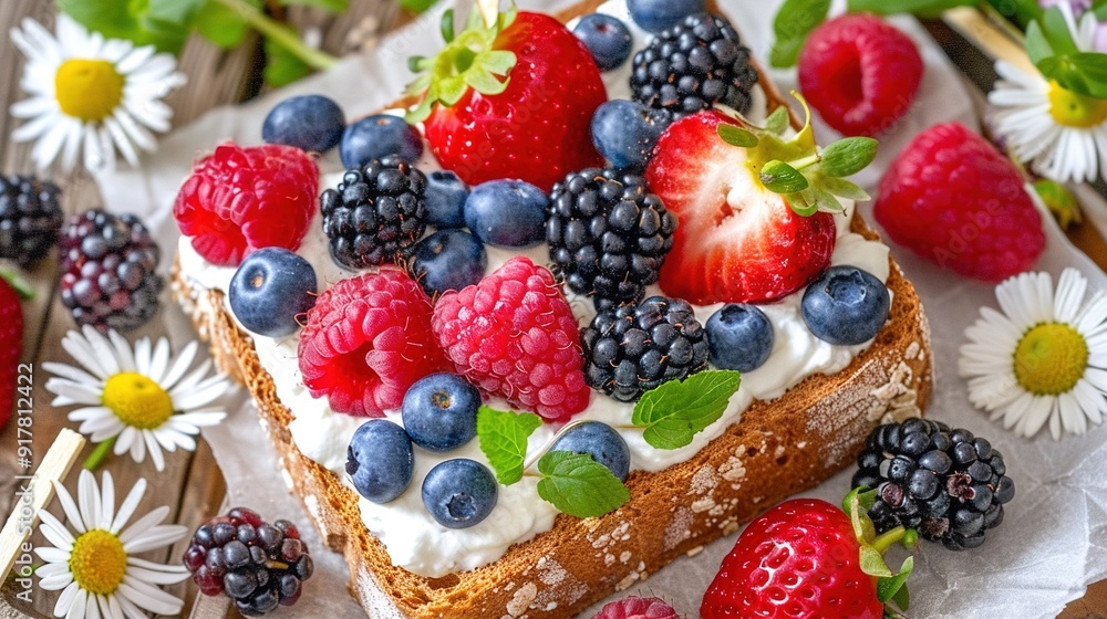 raspberries, blueberries, strawberries raspberries, blueberries, strawberries