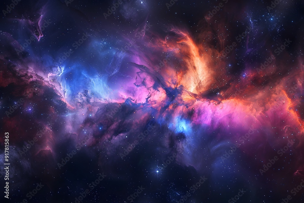 Ethereal Beauty. Colorful cosmic wonder Ethereal Beauty. Colorful cosmic wonder