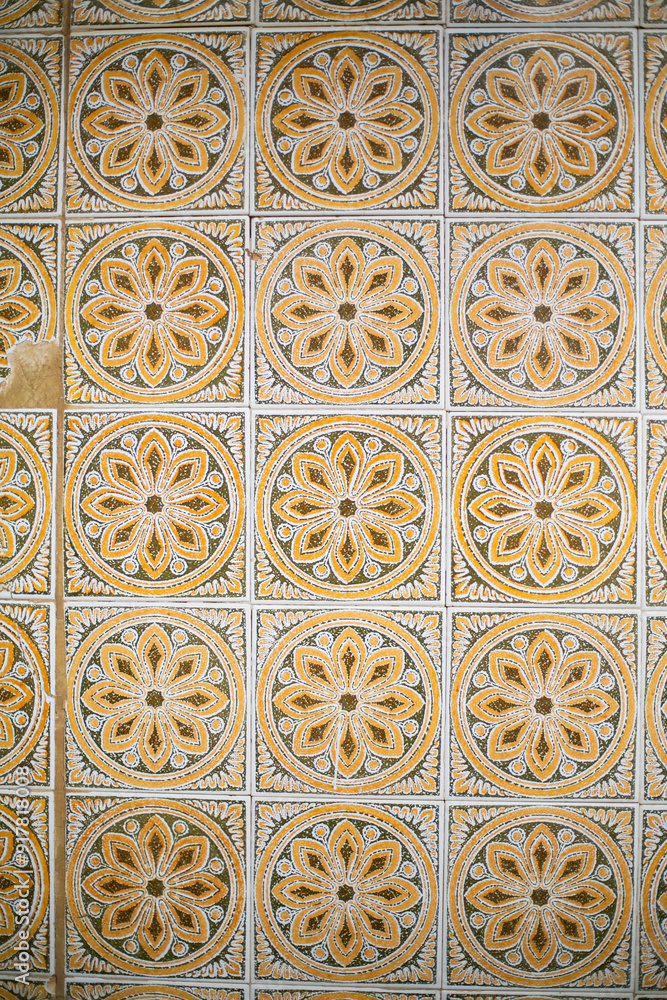 Obraz premium Ornate ceramic tiles in cities around the Mediterranean