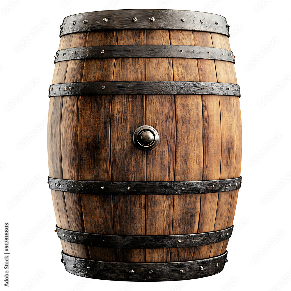 Fototapeta premium Wine barrels, a valuable tool for aging beverages