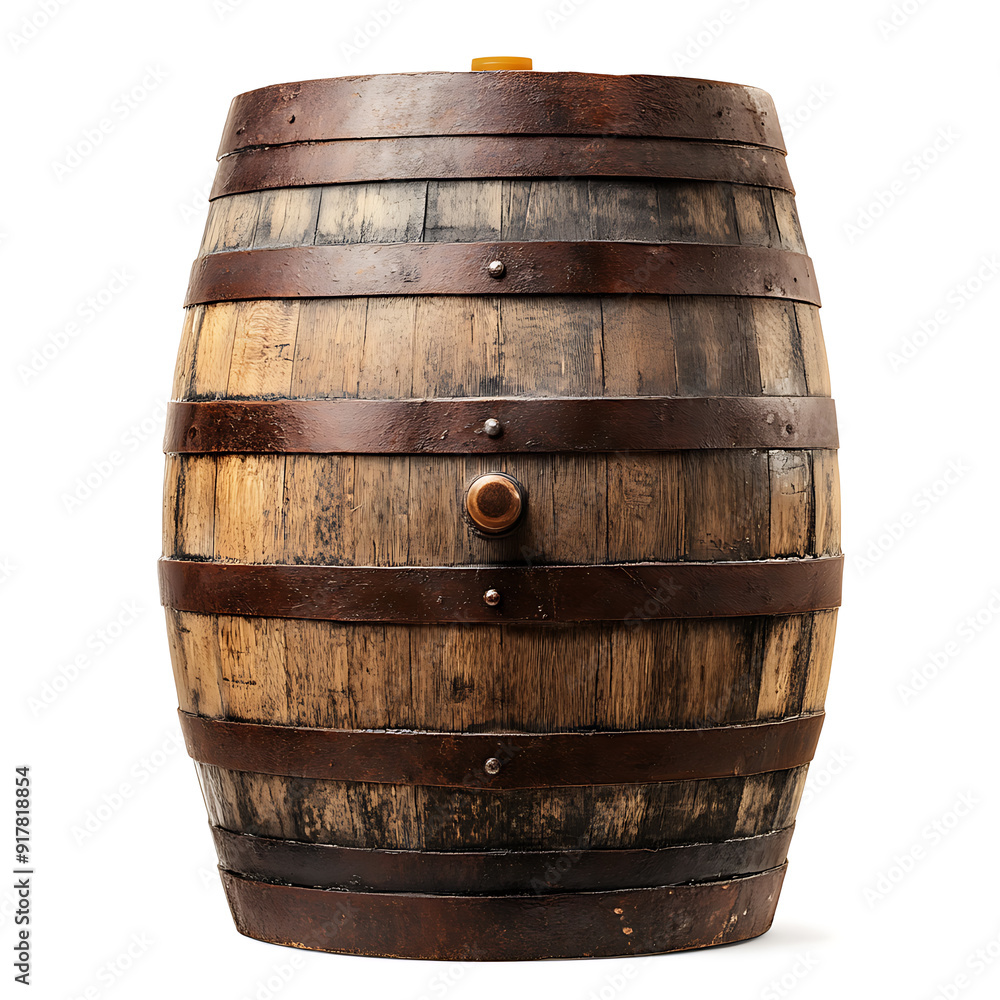 Fototapeta premium Wine barrels, a valuable tool for aging beverages