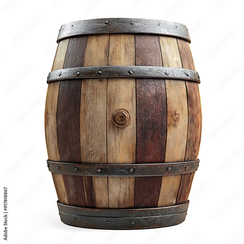 Fototapeta premium Wine barrels, a valuable tool for aging beverages