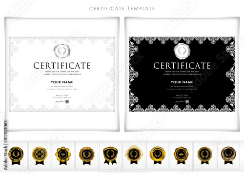 賞状１６１（横）certificate　award　表彰状　celebration