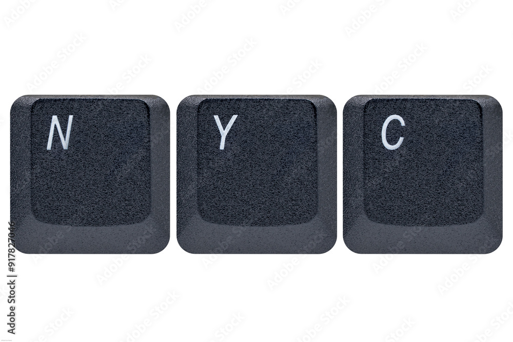 Black keys buttons from a keyboard showing the word shortcut NYC Black keys buttons from a keyboard showing the word shortcut NYC