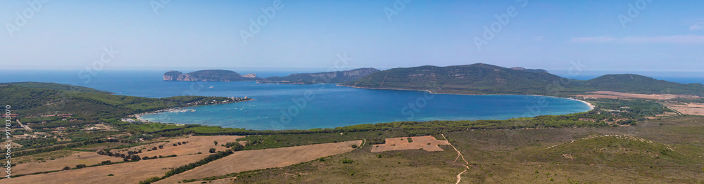View of Porto Conte bay in Sardinia View of Porto Conte bay in Sardinia