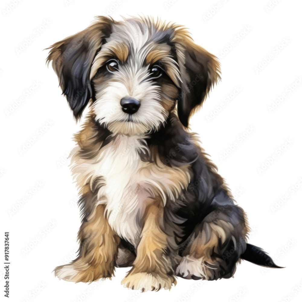 Cute Fluffy Puppy Illustration - Adorable Dog Drawing - Perfect for Greeting Cards and Children’s Books Cute Fluffy Puppy Illustration - Adorable Dog Drawing - Perfect for Greeting Cards and Children’s Books