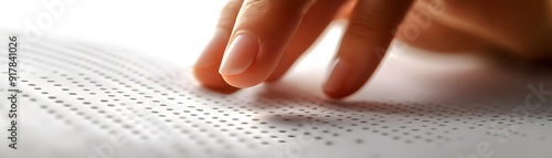 Finger Tracing Braille Dots - Photo