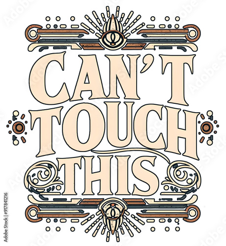 Can't Touch This, typography