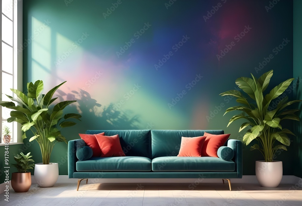 A living room with a couch coffee table and a television A living room with a couch coffee table and a television