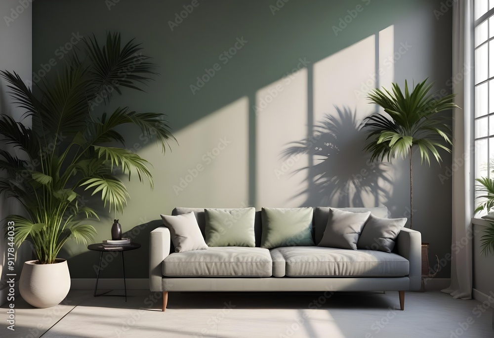 A living room with a couch coffee table and a television A living room with a couch coffee table and a television