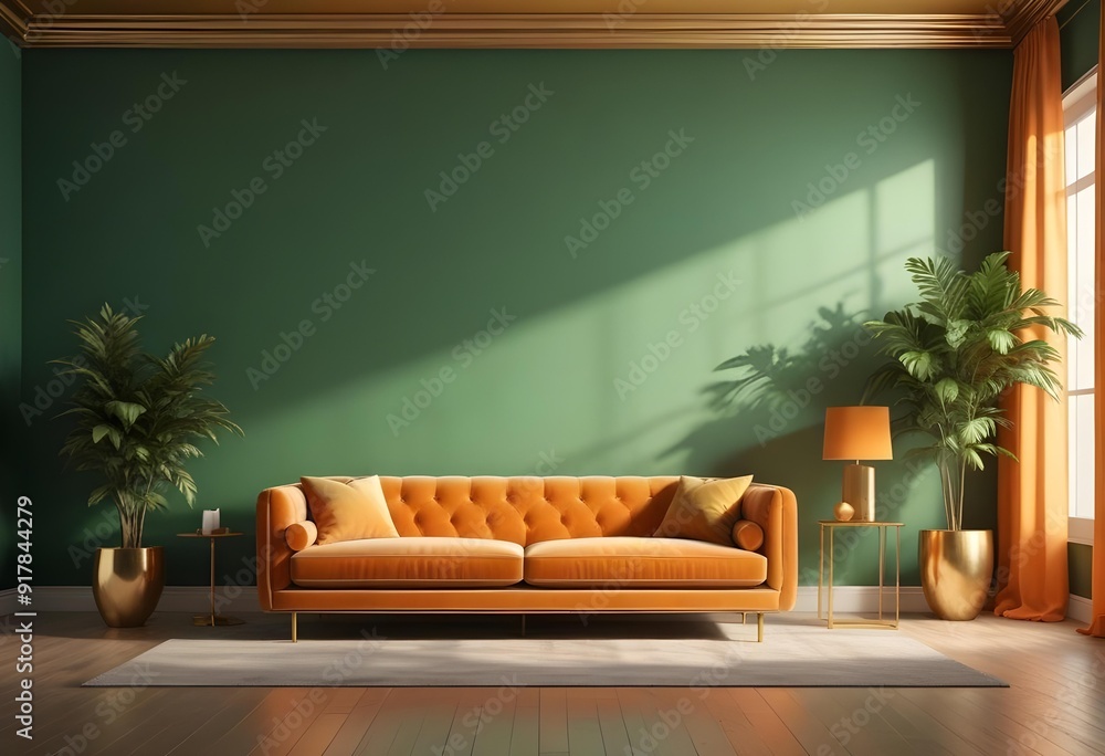 A living room with a couch coffee table and a television A living room with a couch coffee table and a television