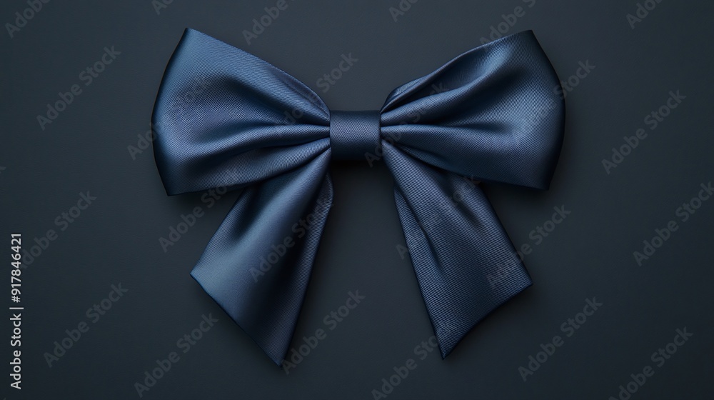 satin dark blue bow satin dark blue bow