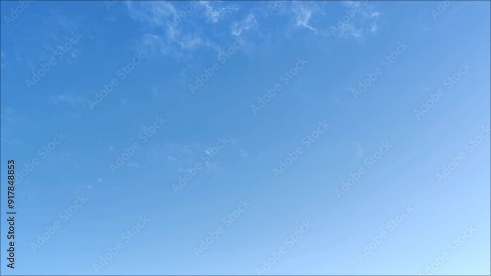 Pretty bright sky in the morning with rare cirrus clouds moving Pretty bright sky in the morning with rare cirrus clouds moving