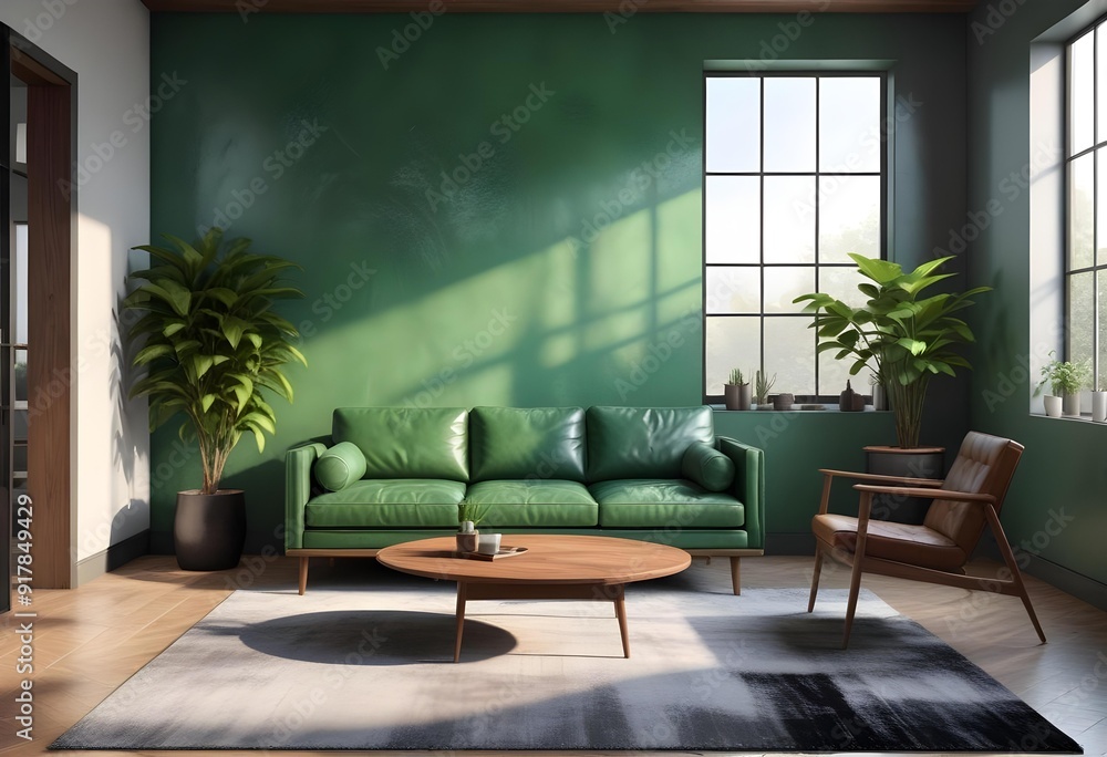 A living room with a couch coffee table and a television A living room with a couch coffee table and a television
