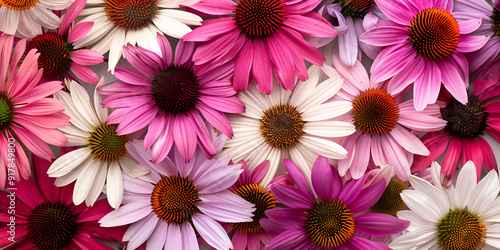 Echinacea or Coneflower background