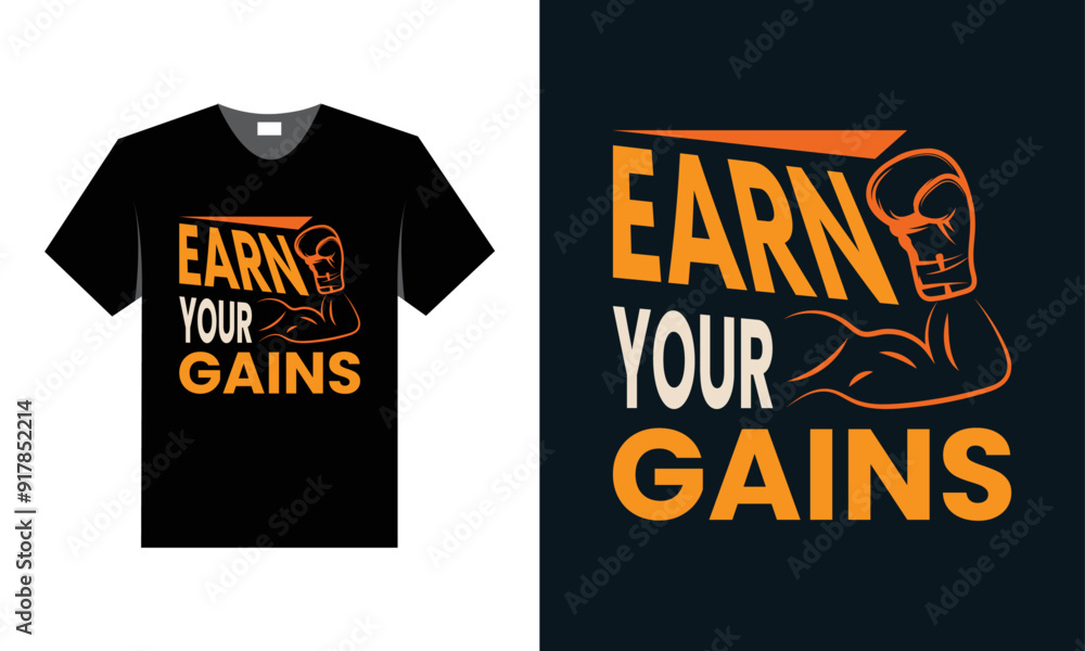 Obraz premium Best Typography T shirt Design for Gym and Fitness Inspiration and motivation