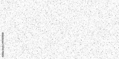 Terrazzo flooring consists of chips of marble texture. quartz surface white, black for bathroom or kitchen countertop. white paper texture background. rock stone marble backdrop textured illustration.