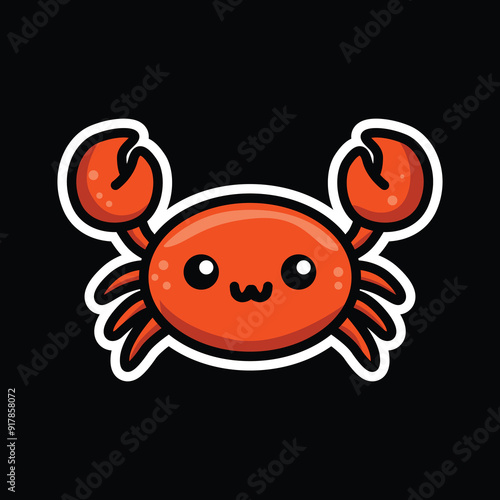 cute crab vector illustration graphic photo