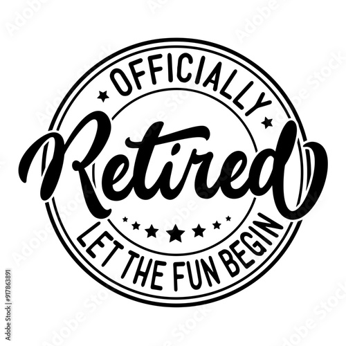 Officially Retired Let The Fun Begin SVG | Retirement Svg | Funny Retirement Svg | Retirement Gift Idea Svg