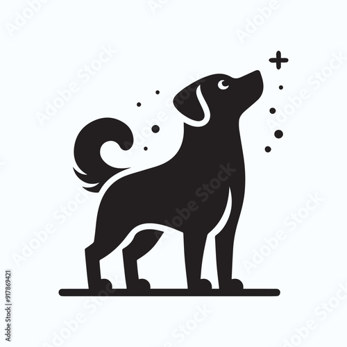 DOG BLACK SILHOUETTE