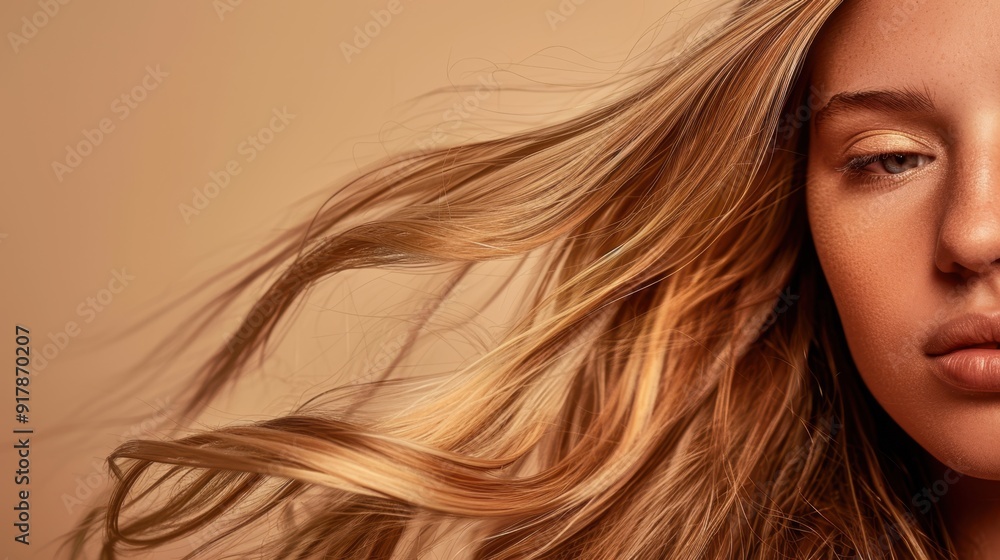 The blonde flowing hair. The blonde flowing hair.