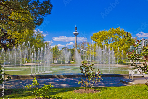 Palm garden at Frankfurt city, Germany.