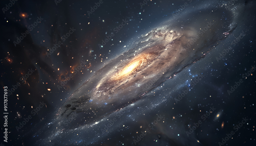 Fototapeta premium universe with galaxies