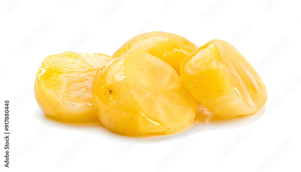Tasty young boiled potato isolated on white Tasty young boiled potato isolated on white
