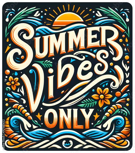 Summer vibes only, typography