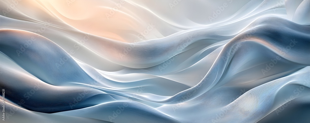 Mesmerizing Abstract Fluid Waves and Curves in Pastel Gradients on Minimalist Backdrop Mesmerizing Abstract Fluid Waves and Curves in Pastel Gradients on Minimalist Backdrop