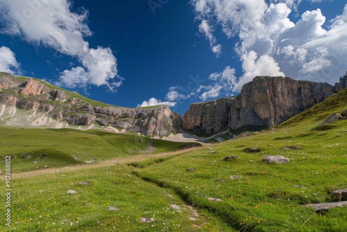 Seiser Alm in Südtirol - Italien. Beautiful simple AI generated image in 4K, unique.